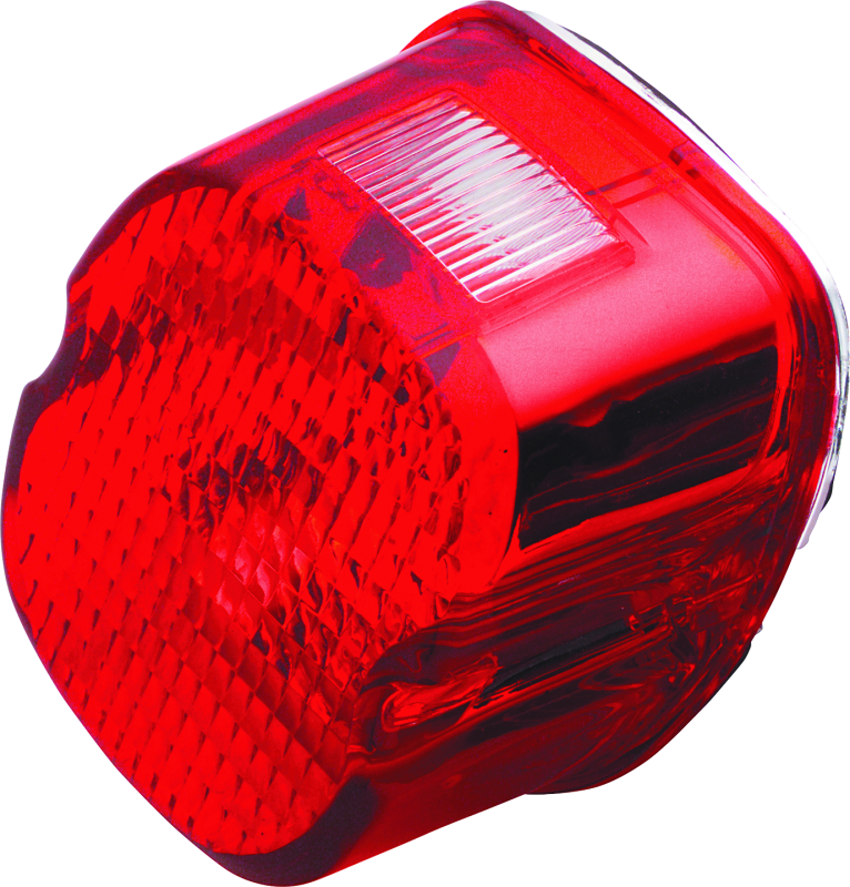 Bikers Choice 99-03 Big Twin &amp; XL Red Laydown Taillight With Top License Light