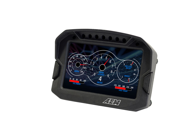 AEM CD-5LG Carbon Logging Digital Dash Display w/ Internal 10Hz GPS &amp; Antenna