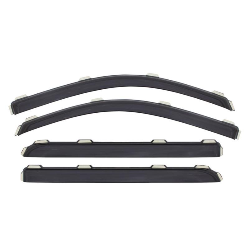 AVS 10-18 Toyota 4Runner Ventvisor In-Channel Front &amp; Rear Window Deflectors 4pc - Smoke