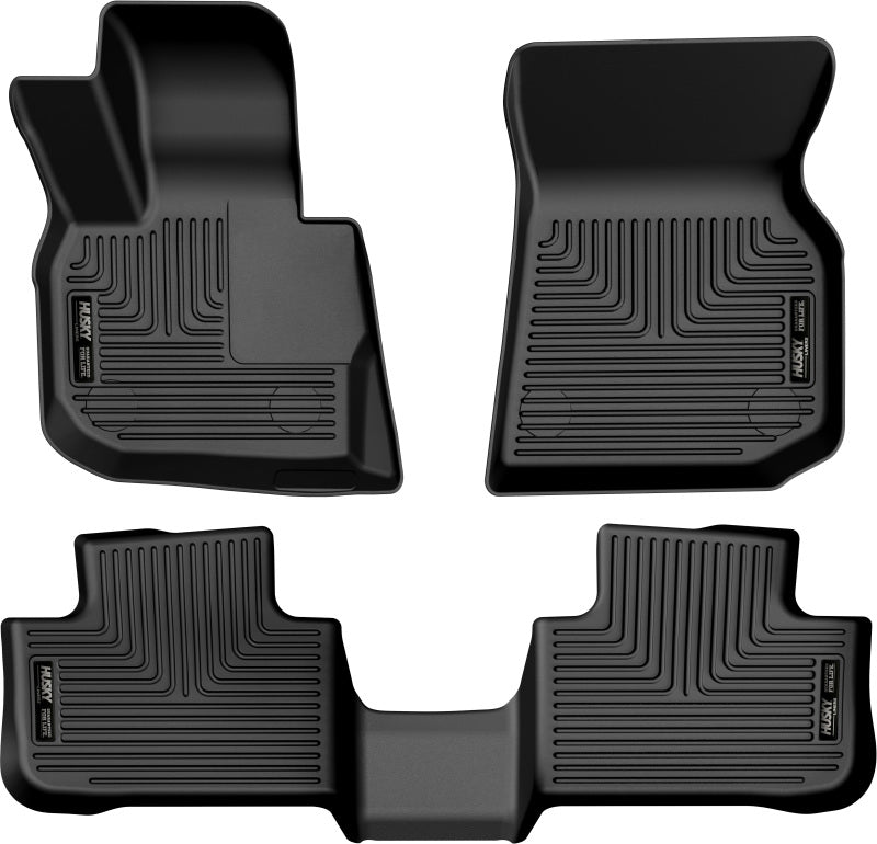 Husky Liners 18-23 BMW X3 Weatherbeater Black Front &amp; 2nd Seat Floor Liners