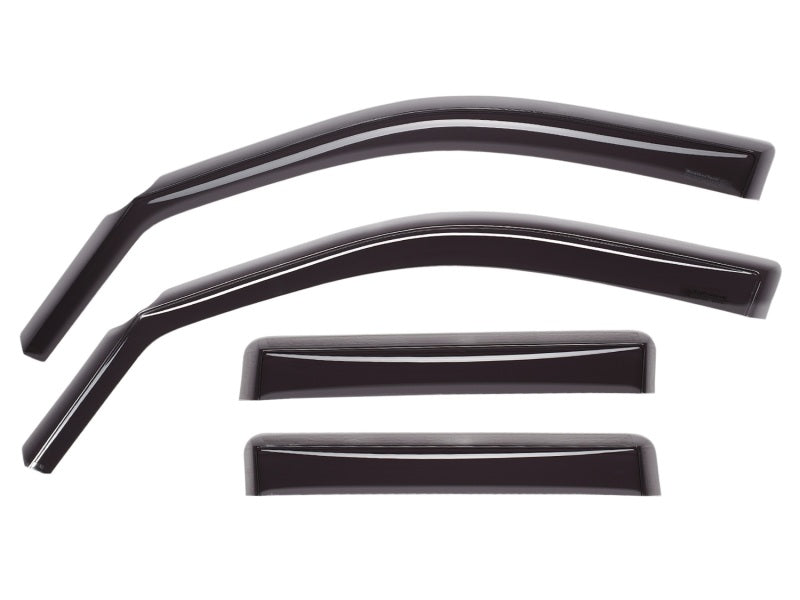 WeatherTech 2024 Toyota Tacoma DC (Incl. Hybrid) Front&amp;Rear Side Window Deflectors - Dark Tint