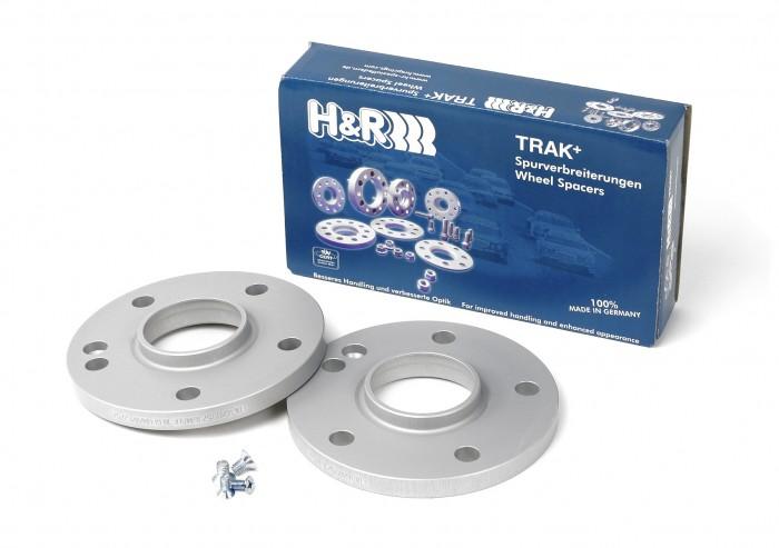 H&R Trak+ 10mm DR Wheel Adaptor Bolt 5/112 Center Bore 57.1 Bolt Thread 14x1.5 - Black