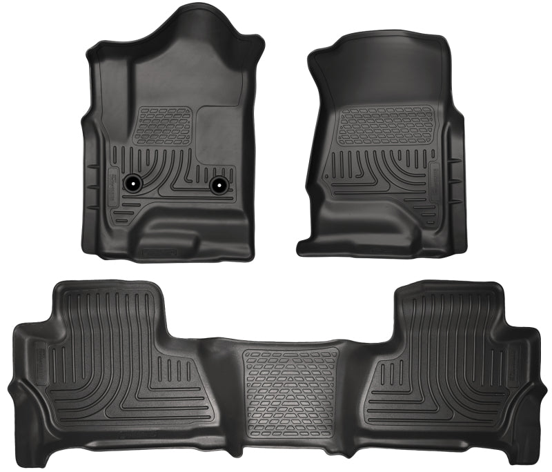 Husky Liners 2015 Chevy/GMC Suburban/Yukon XL WeatherBeater Combo Black Front&amp;2nd Seat Floor Liners