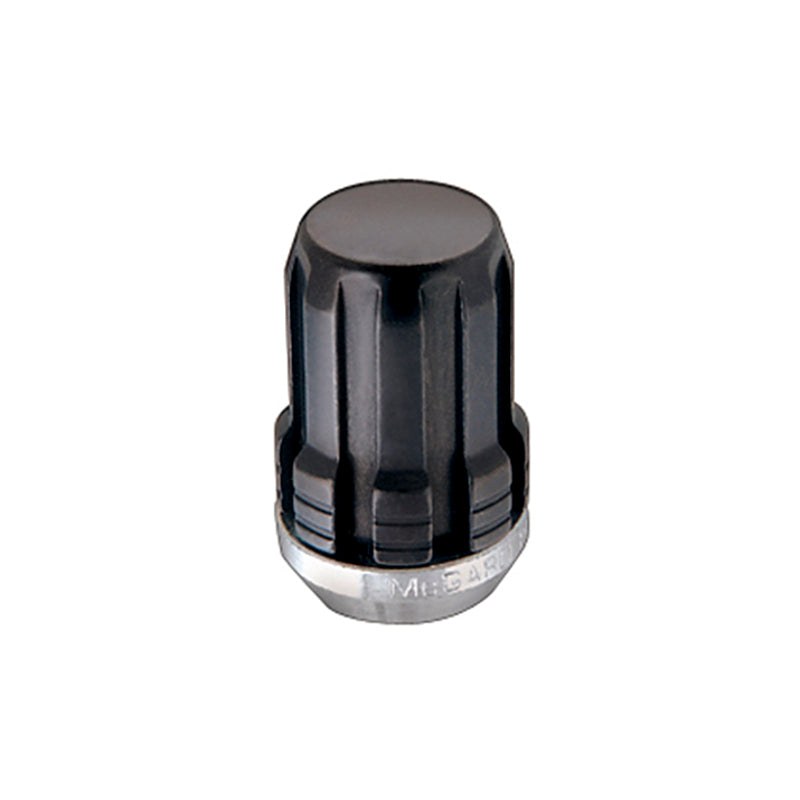 McGard SplineDrive Lug Nut (Cone Seat) M12X1.5 / 1.24in. Length (4-Pack) - Black (Req. Tool)