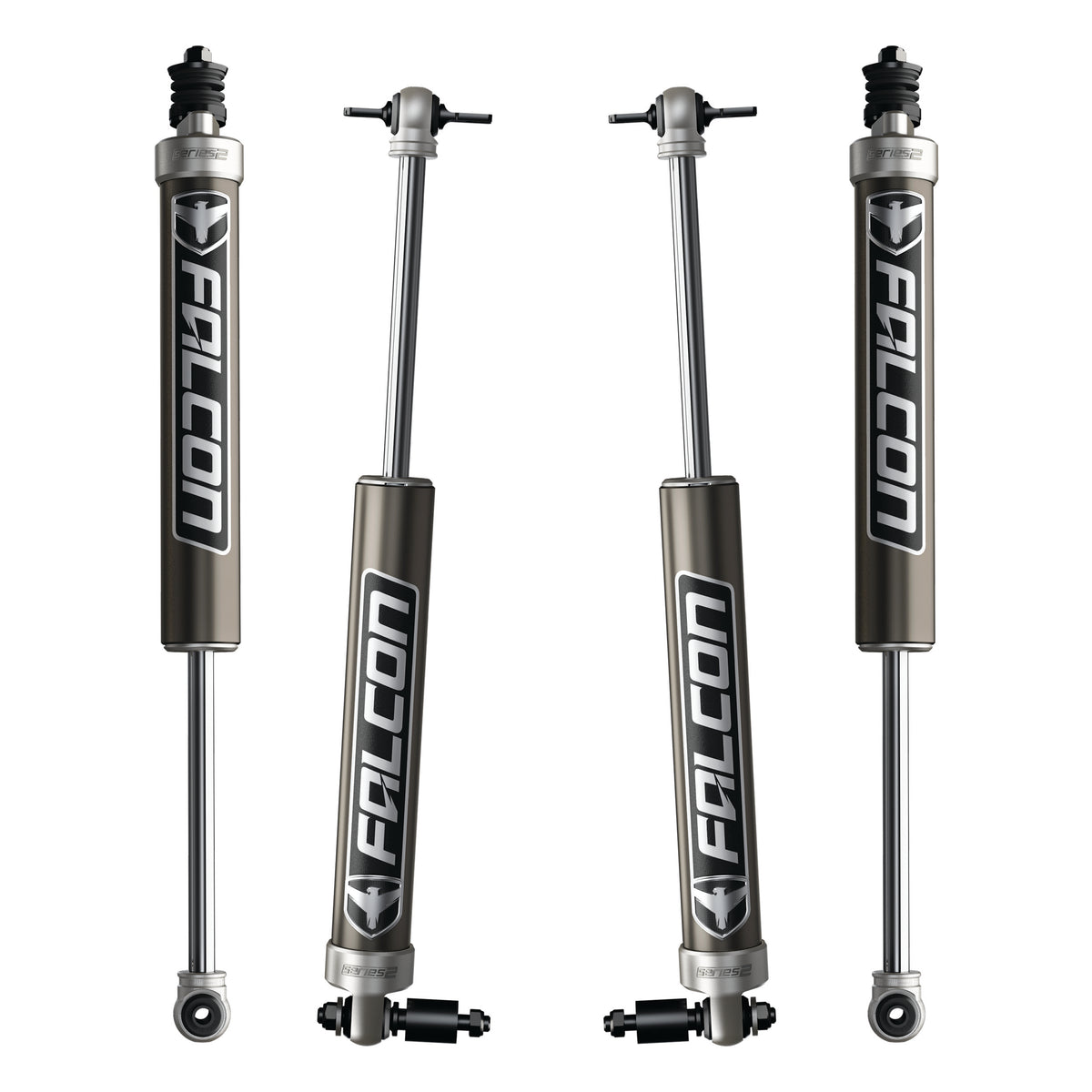 ~(25 lbs. 37X13X4)~ JK 2-Door: Falcon Series 2.1 Monotube Shocks (3-3.5in Lift) - Set