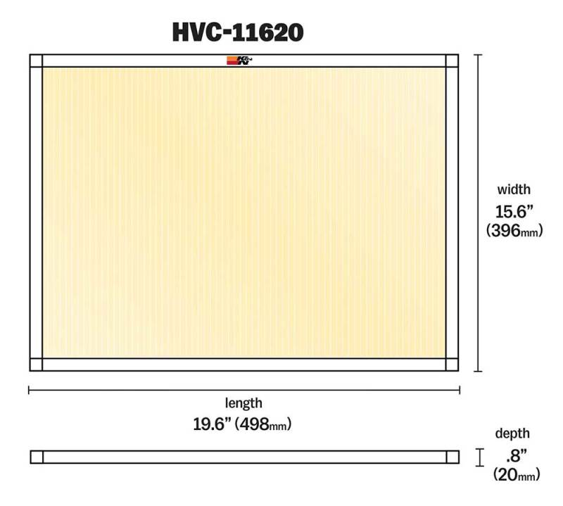 K&amp;N HVAC Filter - 16 x 20 x 1