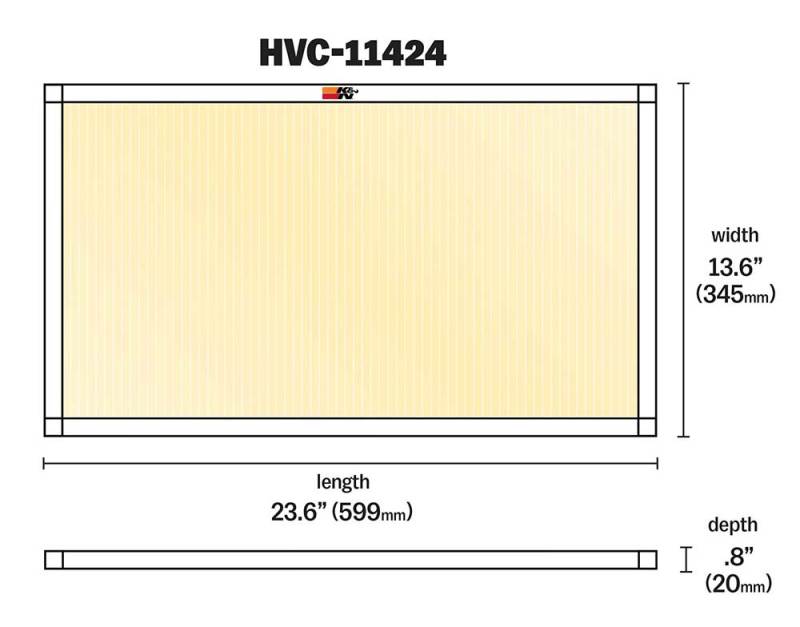 K&amp;N HVAC Filter - 14 X 24 X 1