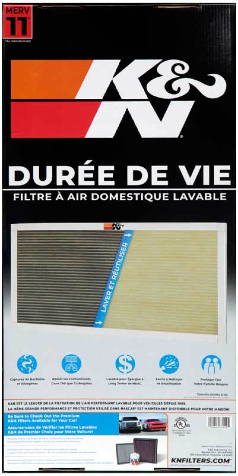 K&amp;N HVAC Filter - 12 x 24 x 1