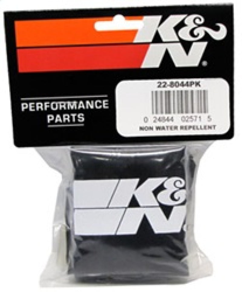 K&amp;N Universal Precharger Round Straight Air Filter Wrap Black 5in ID x 7in Height