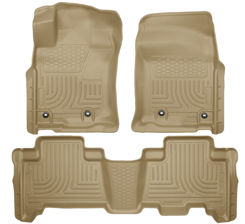 Husky Liners 2013 Toyota 4Runner WeatherBeater Tan Front &amp; 2nd Seat Floor Liners