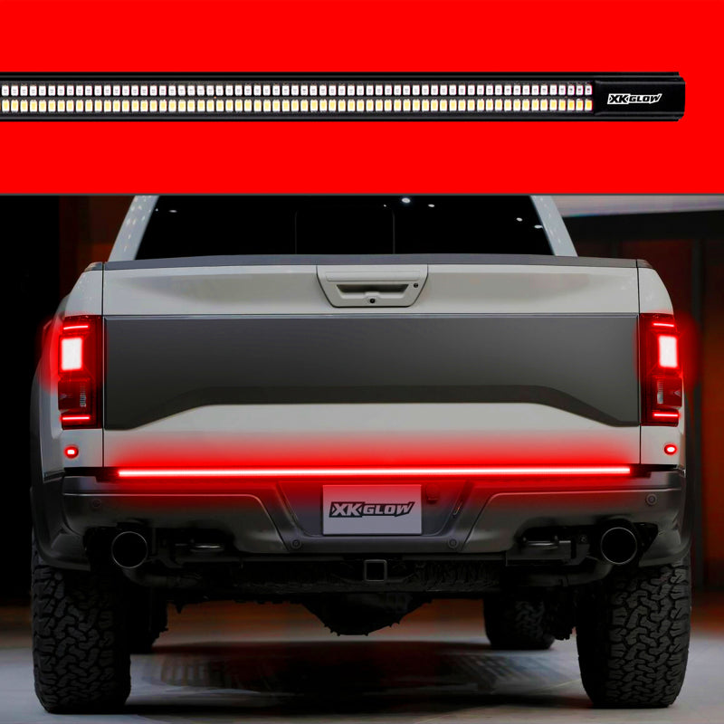 XK Glow Truck Tailgate Light w/ Chasing Turn Signal &amp; Built-in Error Canceller - 3rd gen 60in