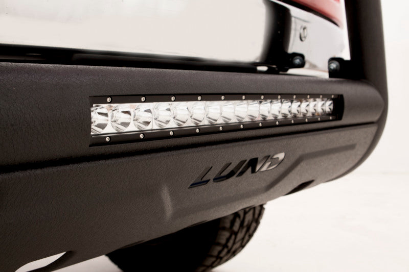 Lund 19-22 Chevrolet Silverado 1500 (Excl. 2019 LD) Bull Bar w/ Light &amp; Wiring-Blk - Black