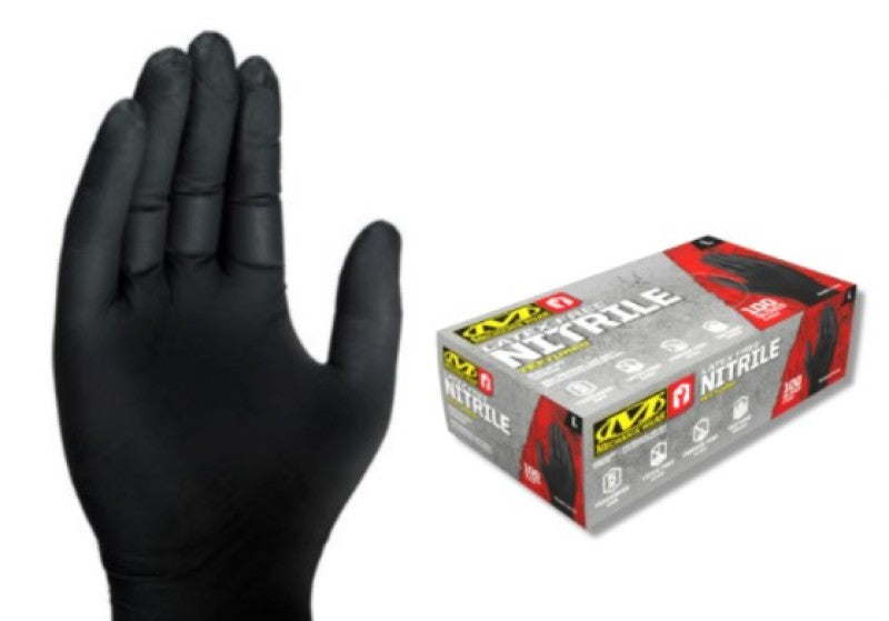 Mechanix Wear HD Black Nitrile 5 Mil LG - 10 Packs (100 Gloves Ea)