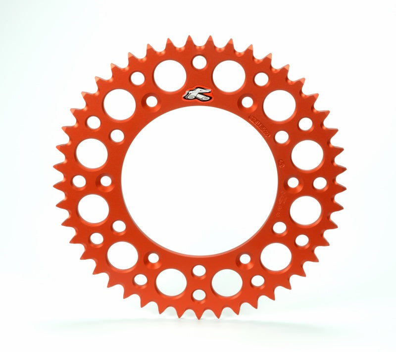 Renthal 98-02 KTM 65 SX Rear Grooved Sprocket- Orange 420-46P Teeth