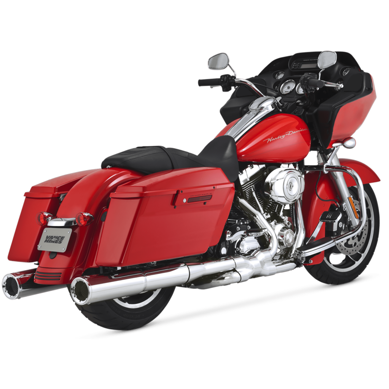 Vance &amp; Hines HD Dresser 17-22 Hi-Output S/O Chrome Slip-On Exhaust