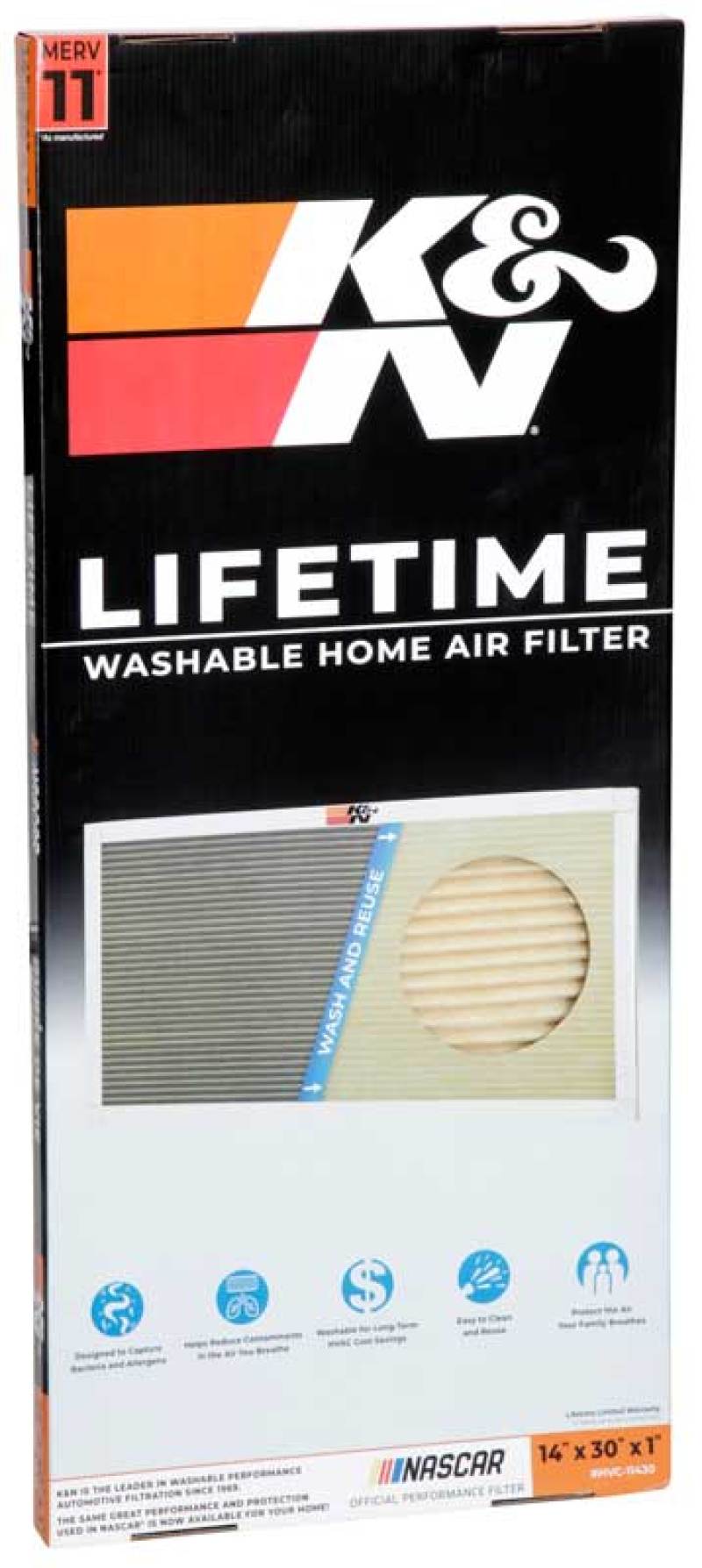 K&amp;N HVAC Filter - 14 x 30 x 1