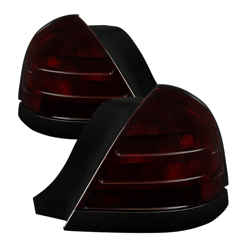 Xtune Ford Crown Victoria 1999-2011 OEM Style Tail Light Red Smoked ALT-JH-FCV98-OE-RSM