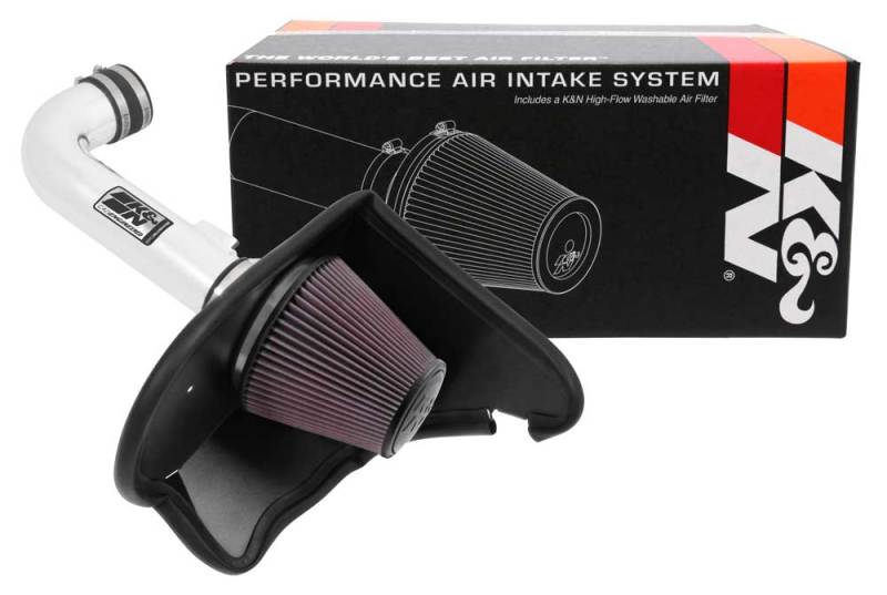 K&amp;N 16-17 Chevy Camaro 3.6L Silver Typhoon Short Ram Intake