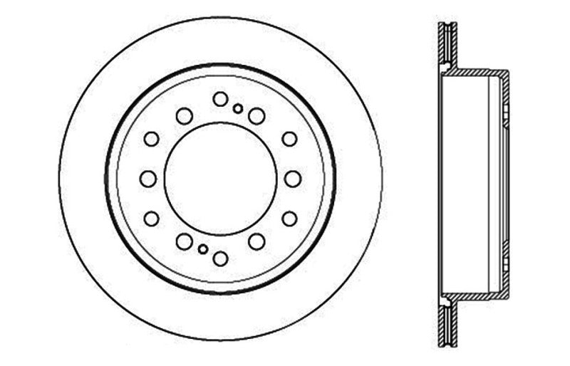 StopTech Slotted &amp; Drilled Sport Brake Rotor