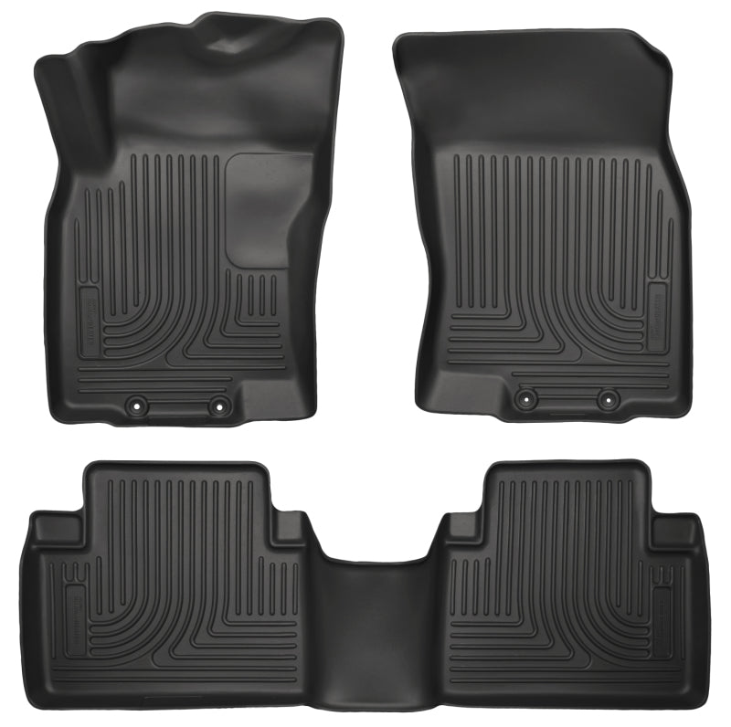 Husky Liners WeatherBeater 14 Nissan Rogue Front &amp; Second Row Black Floor Liners