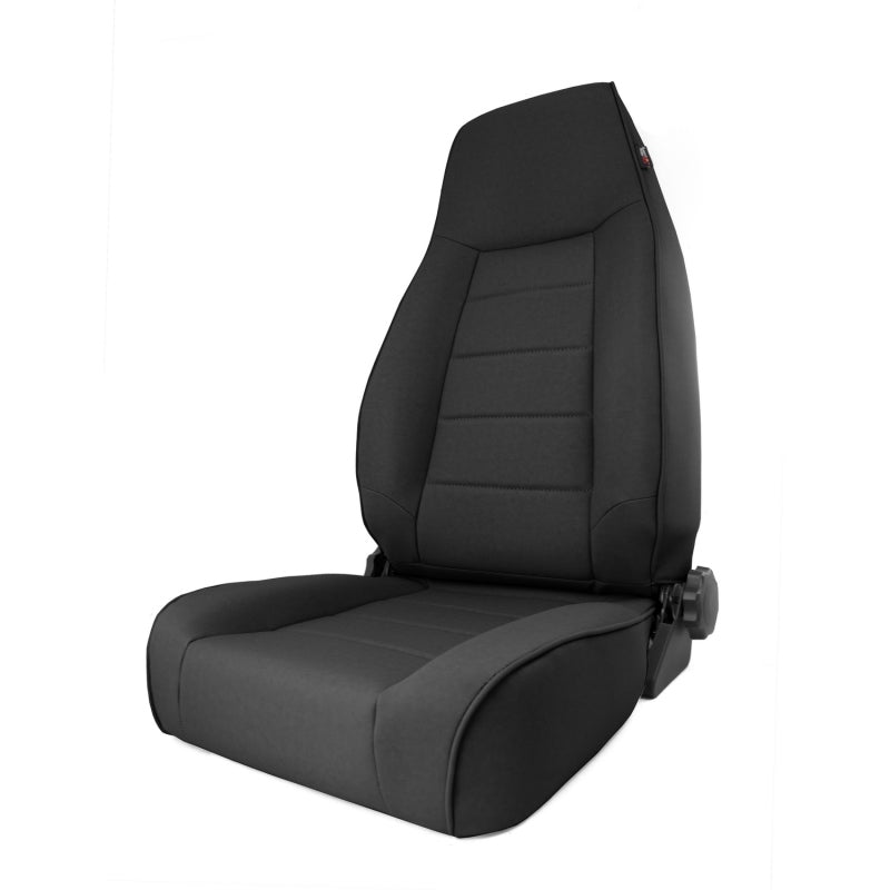 Rugged Ridge High-Back Front Seat Reclinable Black Denim 97-06TJ