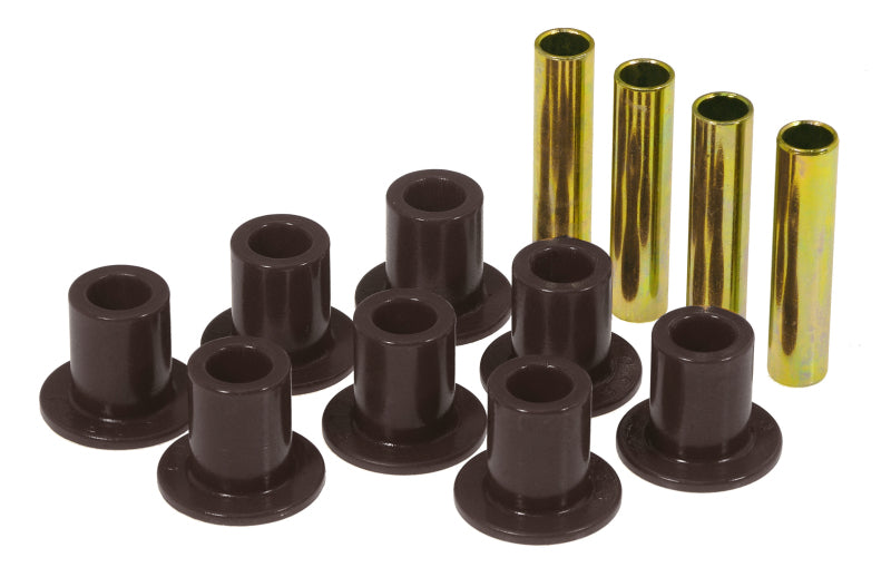 Prothane 87-96 Jeep Front Spring &amp; Shackle Bushings - Black