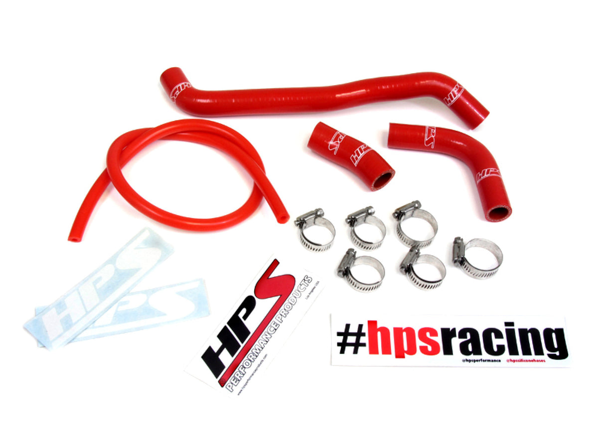 HPS Red Reinforced Silicone Radiator Hose Kit for Suzuki 00-08 DRZ400S DRZ400SM