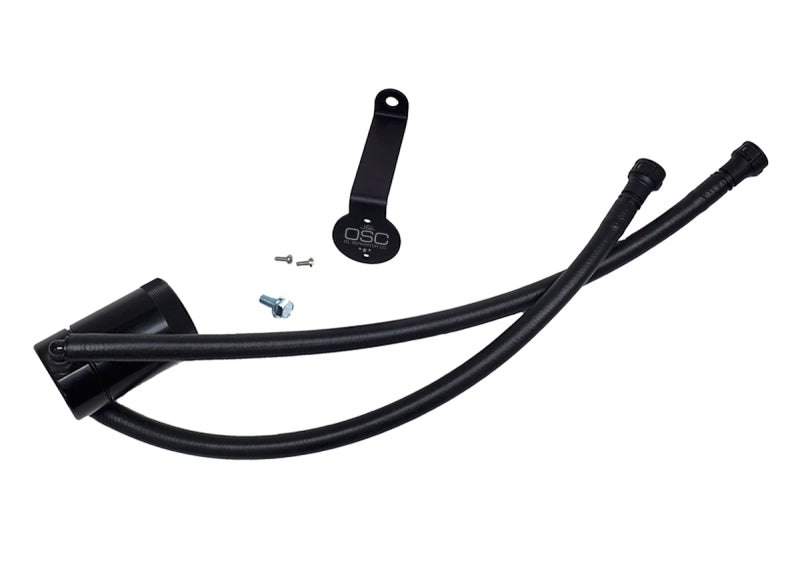 J&amp;amp;L 20-24 Chevy Silverado/GMC Sierra 2500/3500 6.6L Drivers Side Oil Separator 3.0 - Black Anodi