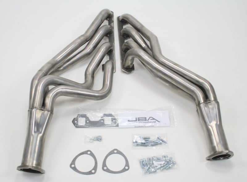 JBA 65-73 Ford Mustang 260-302 SBF 4 Speed C4/C6/AOD 1-3/4in Primary Raw 409SS Long Tube Header