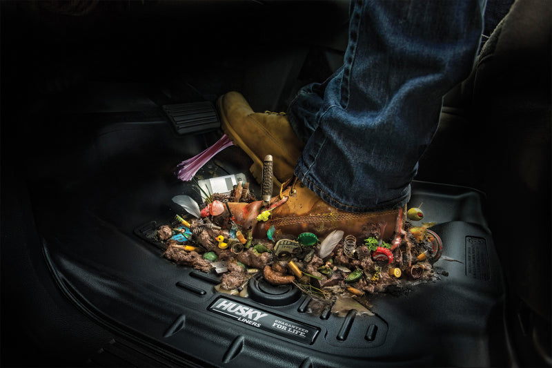 Husky Liners 14 Chevrolet Silverado/GMC Sierra WeatherBeater Tan Front &amp; 2nd Seat Floor Liners