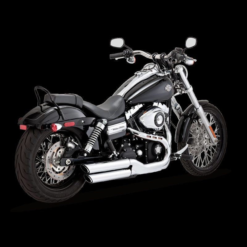 Vance &amp; Hines HD Dyna Fatbob/Wide 08-16 3In Sli Slip-On Exhaust