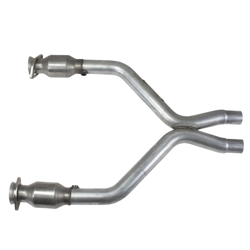 BBK 11-14 Mustang 3.7 V6 Short Mid X Pipe With Catalytic Converters 2-1/2 For BBK Long Tube Headers