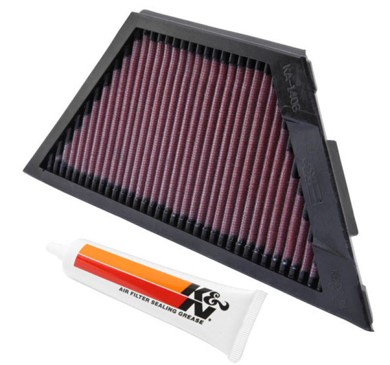 K&amp;N Kawasaki ZX1rR Ninja/ZZR1400/1400GTR/ZX14R 11.25in O/S L x 4.75in O/S W Replacement Air Filter