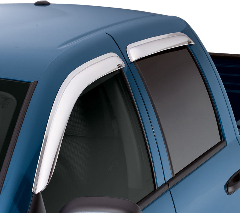 AVS 99-07 Chevy Silverado 1500 Ext. Cab Ventvisor Front &amp; Rear Window Deflectors 4pc - Chrome