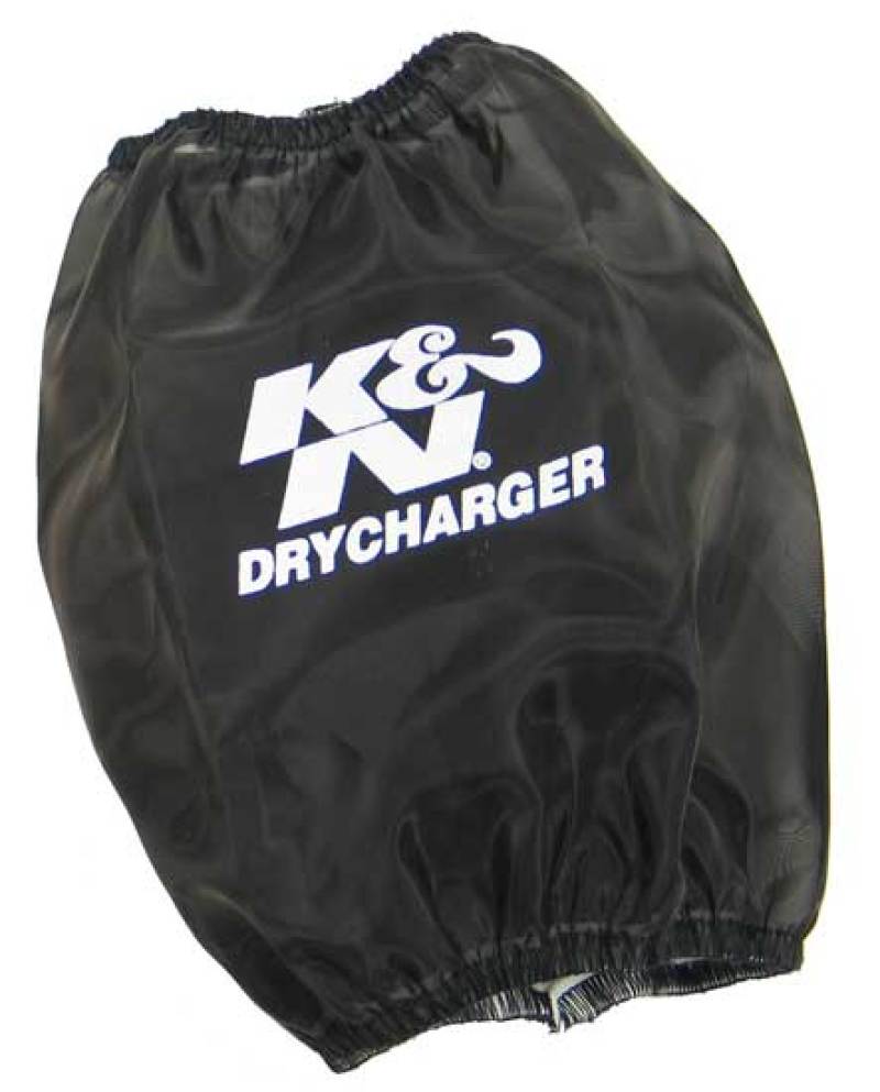 K&amp;N Black DryCharger Round Tapered Air Filter Wrap 5.5in Base ID x 4.5in Top ID x 6.5in H