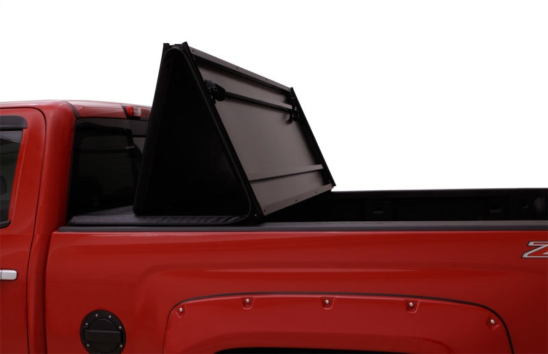 Lund 99-17 Ford F-250 Super Duty Styleside (8ft. Bed) Hard Fold Tonneau Cover - Black