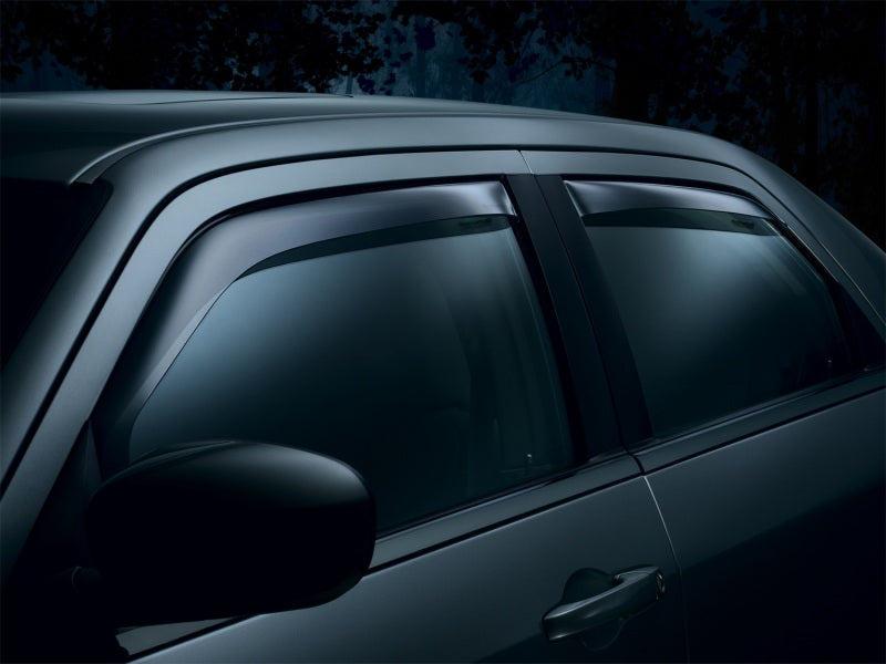 WeatherTech 07-13 Chevrolet Silverado Extended Cab Fr and Rr Side Window Deflectors - Dark Smoke