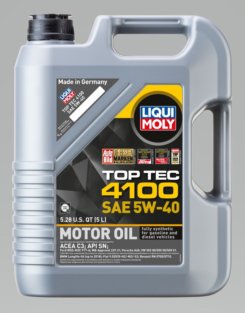 LIQUI MOLY 5L Top Tec 4100 Motor Oil SAE 5W40