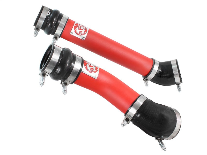 aFe Bladerunner Intercooler Tubes Hot &amp; Cold Side 3.5in 94-02 Dodge Diesel Trucks L6-5.9L (td) - Red