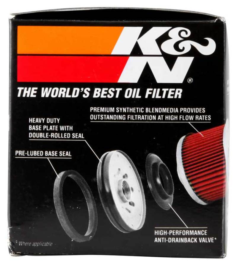 K&amp;N Honda / Kawasaki 3.25in OD x 3.719in H Oil Filter