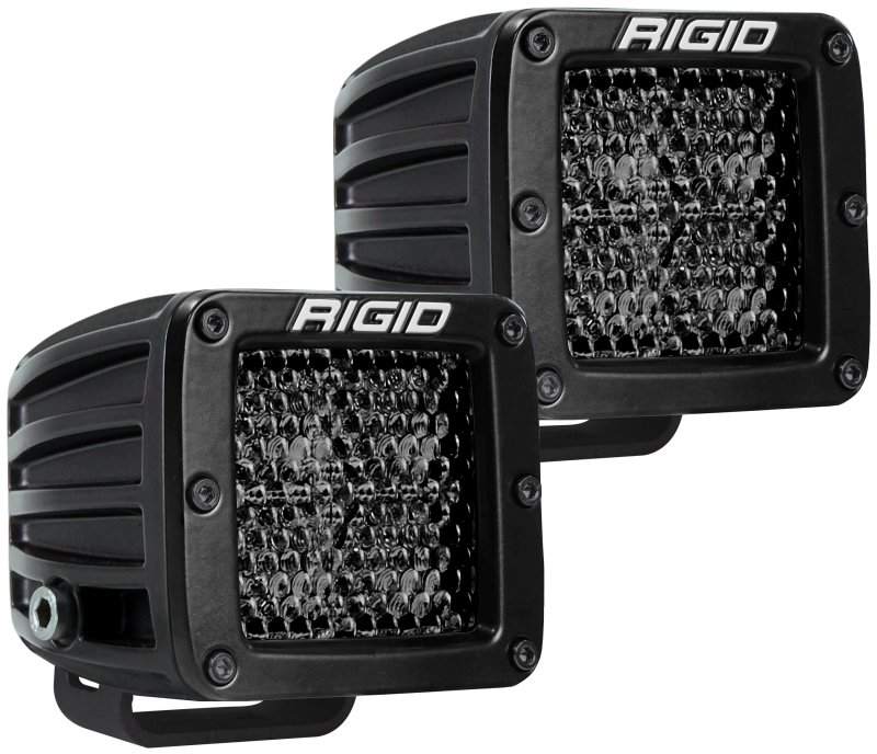 Rigid Industries D Series PRO Midnight Edition - Spot - Diffused - Pair