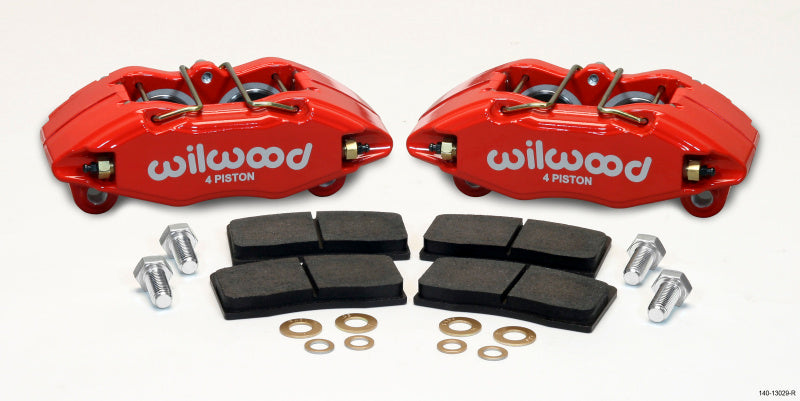 Wilwood DPHA Front Caliper &amp; Pad Kit Red Honda / Acura w/ 262mm OE Rotor