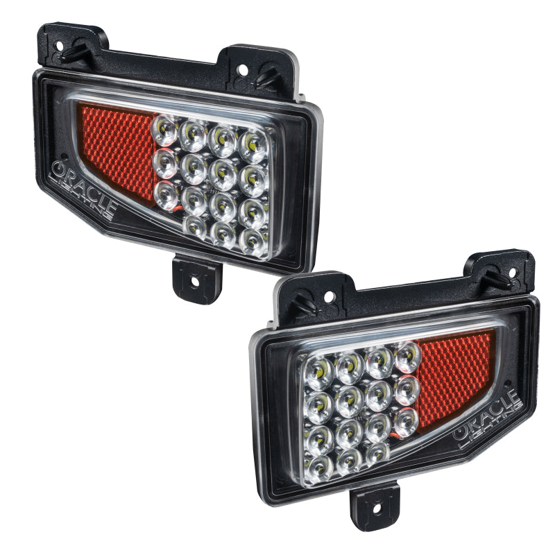 Oracle Jeep Gladiator JT Rear Bumper LED Reverse Lights w/ Plug &amp; Play Harness - 6000K SEE WARRANTY