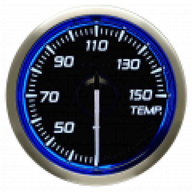 DEFI Racer Temp Gauge N2 52mm (US) Blue 30-150 Deg C