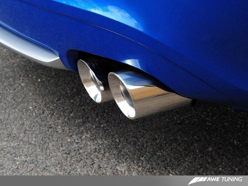 AWE Tuning Audi B8 S5 4.2L Track Edition Exhaust System - Polished Silver Tips