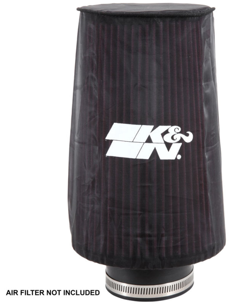 K&amp;N Universal Round Tapered Filter Wrap - Black - 6in Base ID x 4.625in Top ID x 9in Height