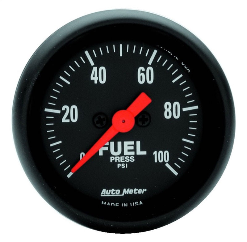 Autometer FSE 52.4mm 0-100 PSI w/o Peak &amp; Valley Fuel Press Gauge