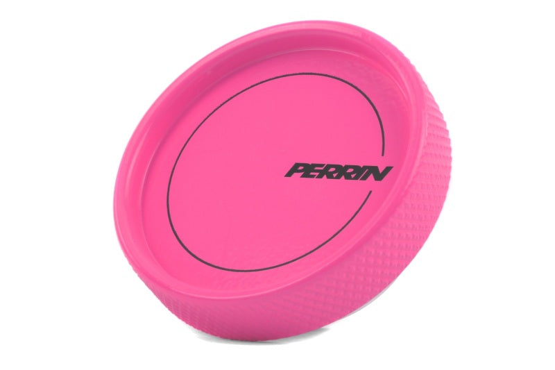 Perrin 02-21 Subaru WRX / 2022 BRZ &amp; GR86 / 04-21 STI / 00-18 Forester XT Oil Fill Cap - Hyper Pink