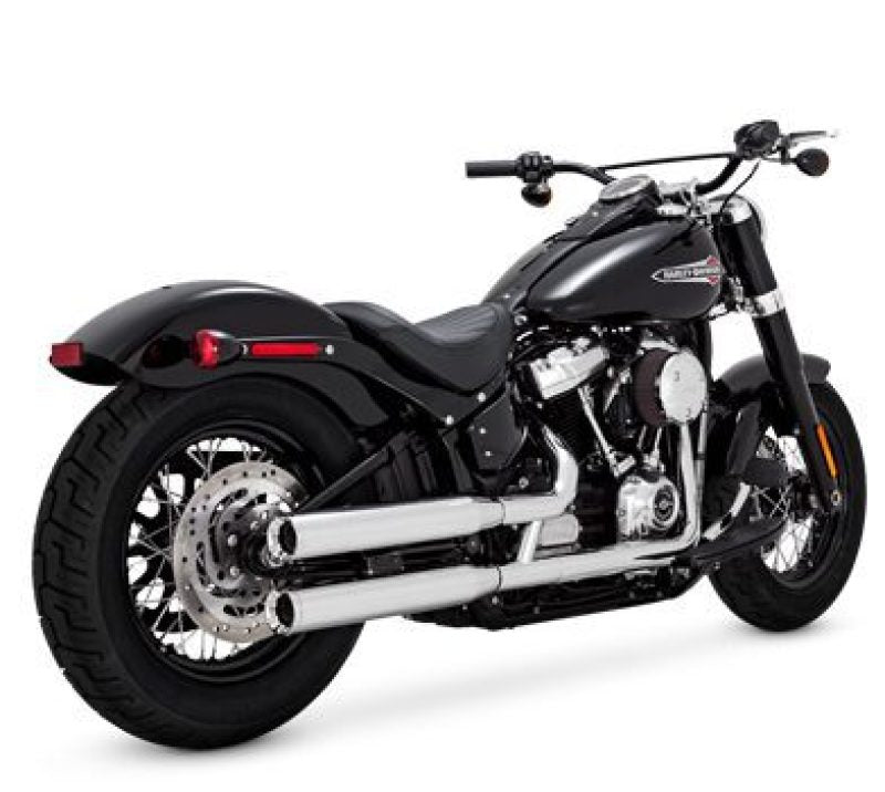 Vance &amp; Hines HD Softail 18-22 Eliminator S/OS Chrome Slip-On Exhaust