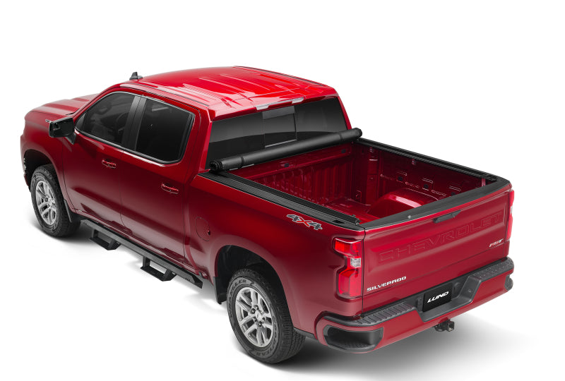 Lund 99-07 Chevy Silverado 1500 (8ft. Bed) Genesis Roll Up Tonneau Cover - Black